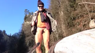 Amateur, Papá, Gay, Al Aire Libre, Polla Pequeña