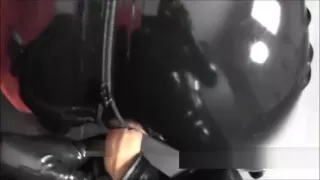 Doggy fucking a tied latex slave - Latex Devotion