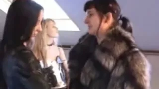 2 beautiful women in fur
