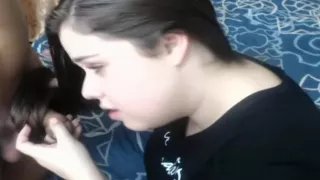 Colombian Hairjob and Cum in Hair, Long Hair, Hair