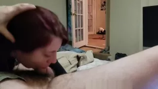 Lanya Colson performing oral pleasure duties