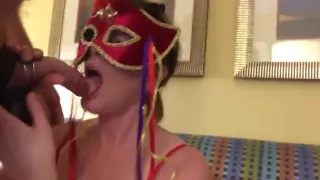 twisted learns to do blow job