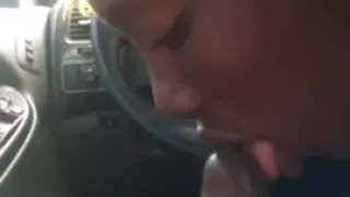 20yr old LA south central thot sucking my dick in da whip