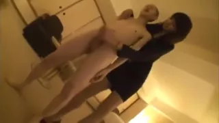 Tall Asian Meets Short Guy And Gives Him Standing Handjob