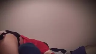 Daisyjo pegs husband's asshole with 9inch thick strap on.