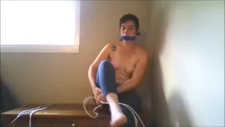 Girl gags herself with socks
