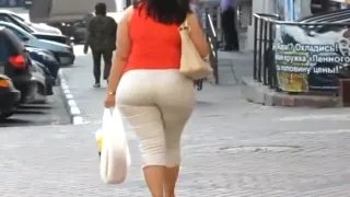 Big Booty Curvy Latina In White Pants