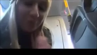 Stranger blowjob in bus