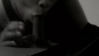 Ebony slut slobs down bbc drippin wet