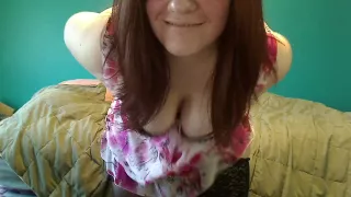 cute chubby BBW Hayden spanking and shaking her fat ass