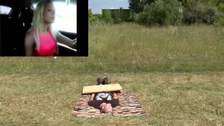 Slave crushed under mistress car