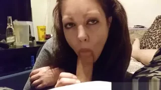 sexy girlfriend  is a dirty little cock sucker