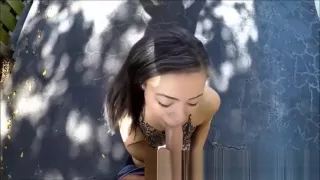 Stunning Ebony Teen Rides Dildo On Motorcycle In Public