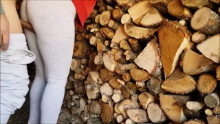 outdoors in the countryside almost caught, orgasm interrupted ... nooooo