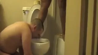 BBW Ebony Mistreess Pee on Slave