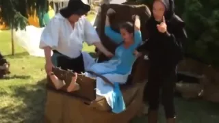 Renfare Girl Tickle Tortured (bare feet Tickling)