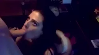 my girlfriend  loves deepthroating my long cock