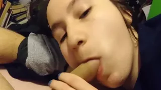 Babygirl Sucks Daddy's Dick