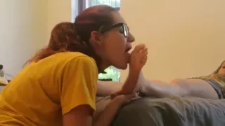 Teens home alone foot worship