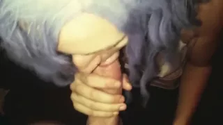 Young Teen Step Sister Gives Deepthroat Blowjob