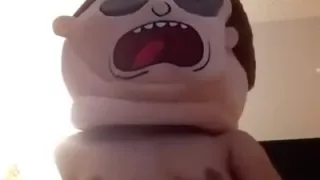 Riding brutal dildo, too big broke her pussy!