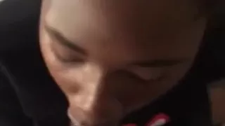 Ebony sloppy suck my Dick until I Cum!