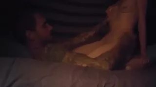 Teen Couple plays in bed