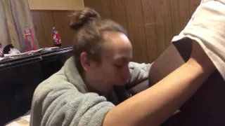 Cum in her mouth and she kept sucking