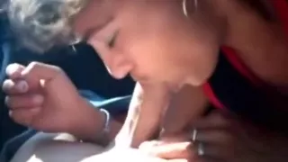 Gipsy hooker giving me a blowjob