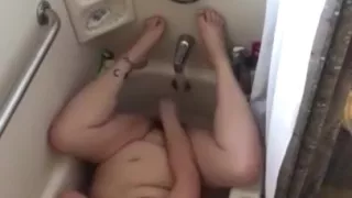Hidden Camera Caught Masturbating in Bathtub