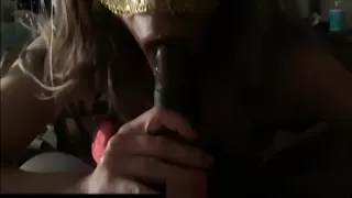 Dirty Blonde Milf Sucks and Crempies on Black Cock