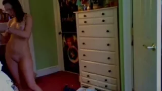 my sister tries out new clothes