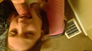 Wife's friend sucks cock to prove a point