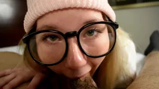 TEEN girl next door asks, Does my tongue look nice and shiny?