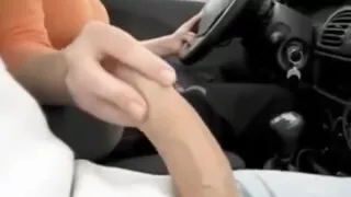 My Gf Give Me A Handjob When She Driving!!!!!!!!!!