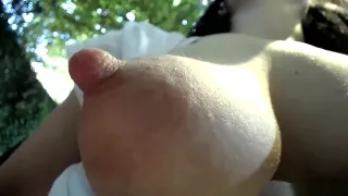 Squirt Milk erect nipples macro Squirty girl part. 2