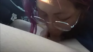 Parking Lot Blowjob During The Day - Monster Cumshot Facial