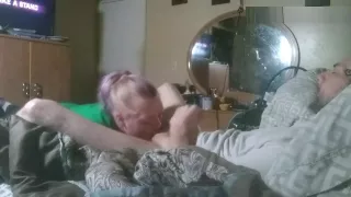 Izzy sucking J's cock with some ass licking.