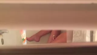 Bathroom spy (sister caught masturbating)