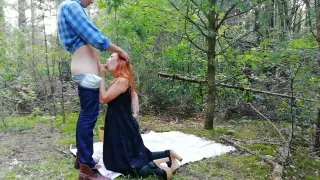 caught a red fox in the forest and finished in his mouth!