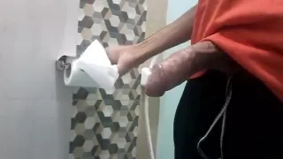 Indian horny boy masturbation in gym toilet