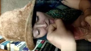 Submissive Amateur Swallows In Public