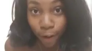 Ebony Teen Fuckd Herself in the Shower