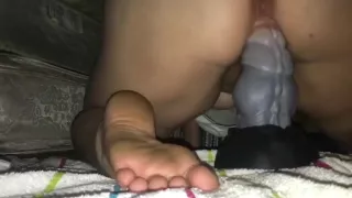 Riding My Dragon Dildo DoggyStyle