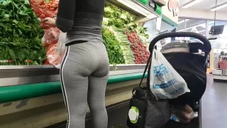 Candid Latina Ass Grocery Shopping
