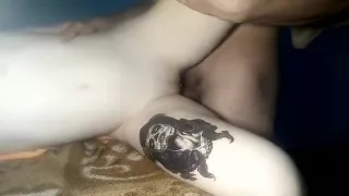 Friends sisters little virgin pussy filled with my cum on snap