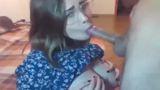 Big boobs teen gets huge facial