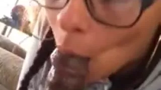 Pawg spitting on that dick