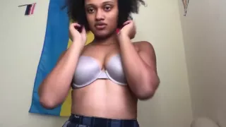 Naughty Schoolgirl Smokes and Shows Tits on Cam