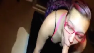 Amateur girl fucked hard until she takes a big facial